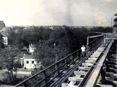 Schönebeck Blick Vom Gradierwerk Bad Salzelmen 1937 Heinz Meister (1912-2008)